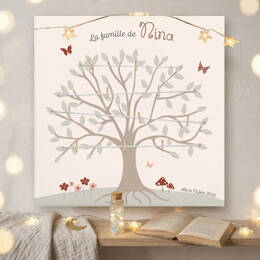 Arbre de vie généalogique pour une petite fille