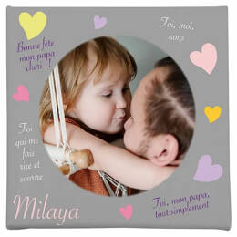 Cadre photo fête des pères fille