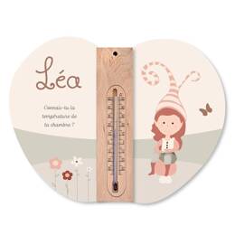 Cadre thermomètre personnalisé du monde des elfes