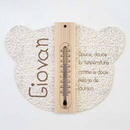 Cadre thermomètre ourson