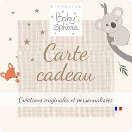 Carte cadeau naissance Babysphere