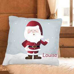 Coussin personnalisé et chanson de Noël