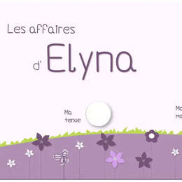 Grand portemanteau personnalisé fleurs et papillons