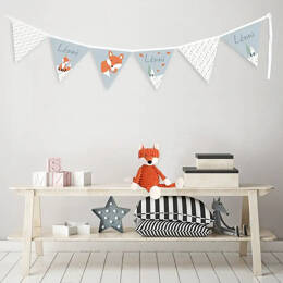 Guirlande personnalisée décorative - Thème renard