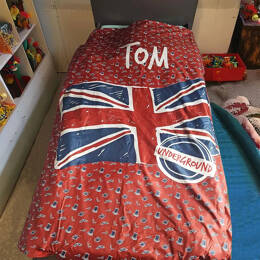 Housse de couette London britannique personnalisable