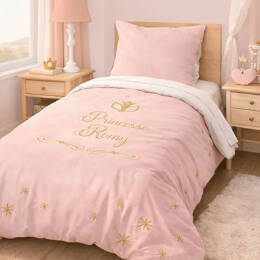 Elegante housse de couette 100% personnalisable d'une jolie princesse