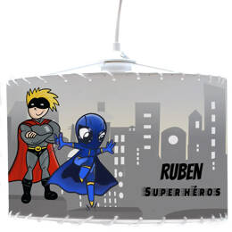 Luminaire Super Héros – Plafonnier personnalisé pour chambre d’enfant