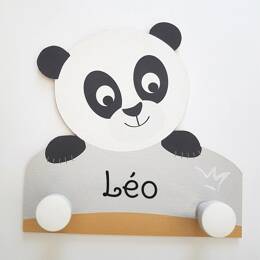 Porte-manteau panda personnalisé – Fabrication artisanale française