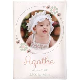 Protège carnet de santé personnalisé bohème avec photo et prénom