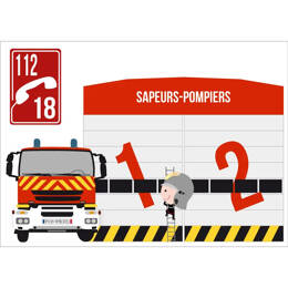 Sticker caserne de pompiers