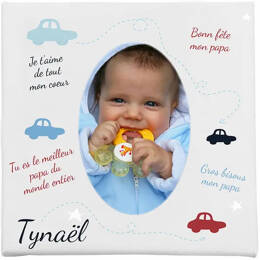 Cadre photo messages et ses petites voitures