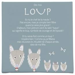 Toile prénom petit chef de meute
