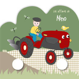 Portemanteau tracteur 2 patères avec prénom