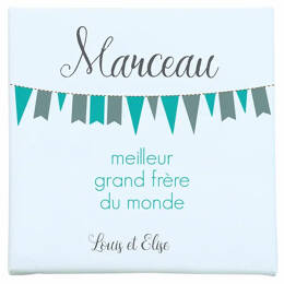 Toile message meilleur grand frère du monde