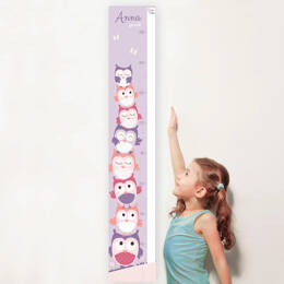 Toises bois et toile personnalisées - 6 modèles pour fille et garçon