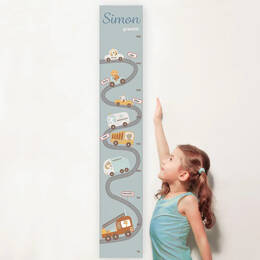 Toises bois et toile personnalisées - 6 modèles pour fille et garçon