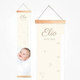 Toise personnalisable avec photo, prénom et date de naissance