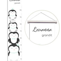 Tissu pingouins sur la banquise personnalisable