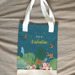 Tote bag personnalisé de la forêt exotique