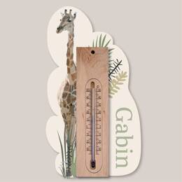 Cadre thermomètre jungle personnalisé – Décoration et bien-être