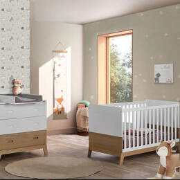 Chambre bébé essentielle NORVEGE avec lit 70x140cm