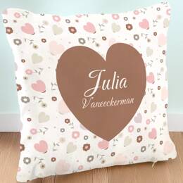 Coussin spécial pour la rentrée de votre fille en maternelle