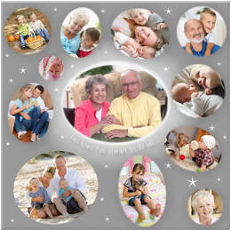 Cadre photo anniversaire personnalisé – Tous réunis pour illuminer tes XX ans