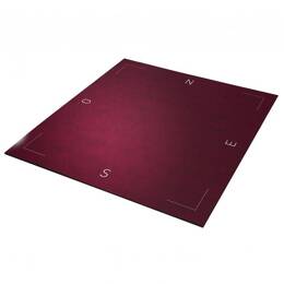 Tapis Bridge Coeur de Pique Excellence Bordeaux 78 X 78 cm