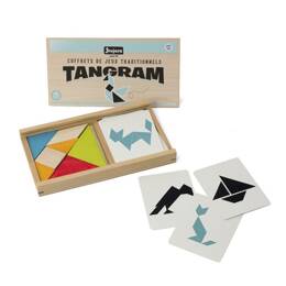 Jeu de Tangram en bois - coffret en bois JeuJura