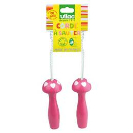 Corde à Sauter Coeur Fuchsia - Vilac