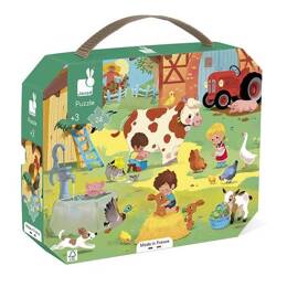 Puzzle Une Journée à la Ferme - 24 pcs - Janod
