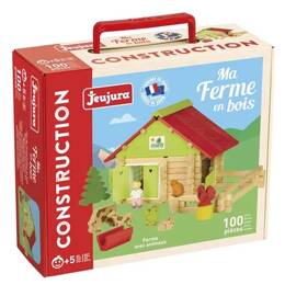Ferme avec Animaux 100 pcs - Jeujura