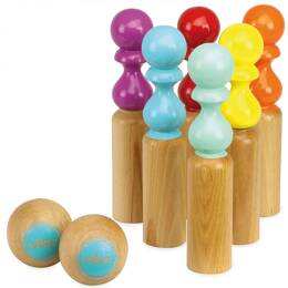 6 quilles retro en sac - Vilac