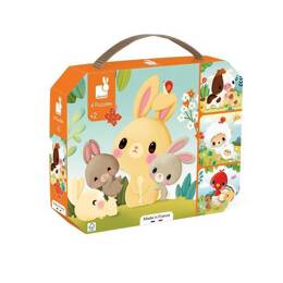 4 Puzzles Evolutifs Animaux Ferme - Janod