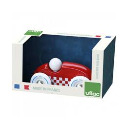Mini voiture de rallye en bois Checkers rouge - Vilac