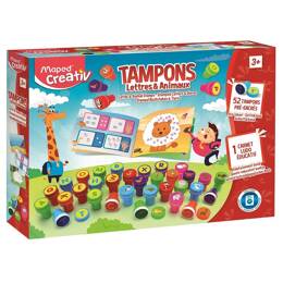 Coffret Tampons Lettres et Animaux - Maped Creativ