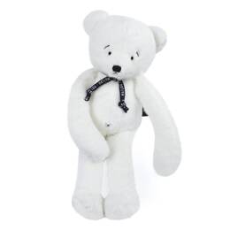 Peluche Méloé : L'Ours Blanc 37 cm - Maïlou Tradition