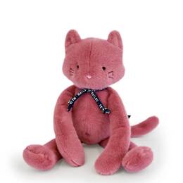 Peluche Méloé : Le Chat Poudre de Rose 56 cm - Maïlou Tradition