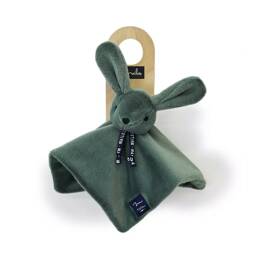 Doudou plat Dorlotin Lapin Vert sauge - Maïlou Tradition
