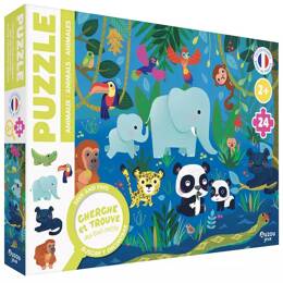 Puzzle 24 pcs Cherche et Trouve des tout petits : Animaux - Auzou