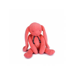 Peluche Méloé : Lapin Corail acidulé 37cm - Maïlou Tradition