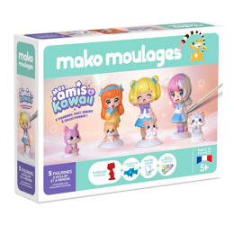 coffret 5 moules Mes Amis Kawaii - Mako moulages