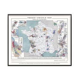 Carte de France vinicole