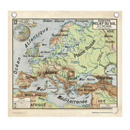 Carte d'Europe par Vidal-Lablache