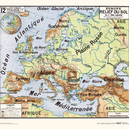 Carte d'Europe par Vidal-Lablache