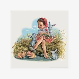 Affiche «Martine à la ferme 2» - 40 x 40 cm