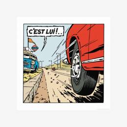 Affiche «Lefranc 2» - 40 x 40 cm