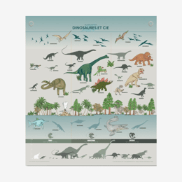 Affiche «Dinosaures et Cie» - 70 x 80 cm