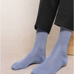 Chaussettes Fines 100% fil d'Écosse : Coloris - Bleu - Homme