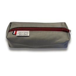 Petite Trousse Gris - bordeaux
